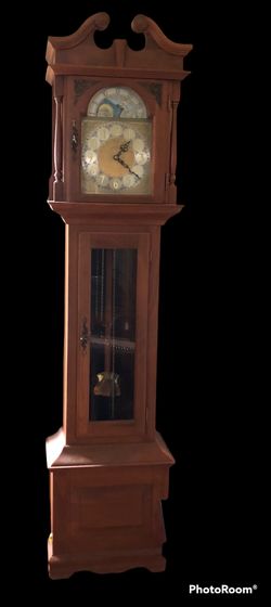 1970s grandfather clock with owners manual