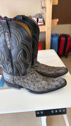 Ostrich boots