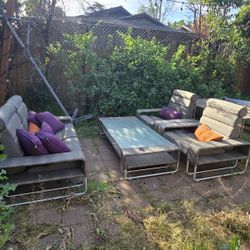 Sunbrella Brand Outdoor Sofa, Chairs & Coffee Table