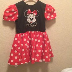Vintage Minnie Mouse Girls Size 5 Dress