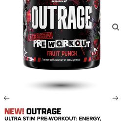 Pre Workout Outrage Fruit Punch 