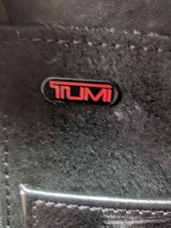 Tumi Hard Briefcase Black Leather 17" with Combo lock
