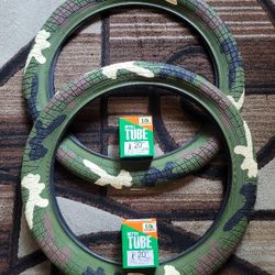 NEW Bicycle Bmx Fat Tires 20" Green Camo