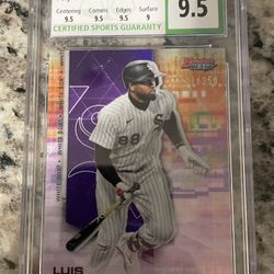 2021 Bowman S’s Best #19 Luis Robert Purple Refractor CSG 9.5 Gem Mint 