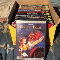 15 Walt Disney movies.    DVD player free.