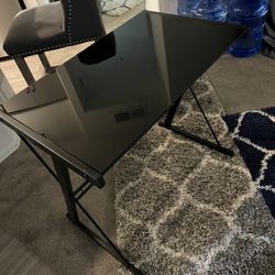 Glass Desk  ( 31.5in  X  20in )