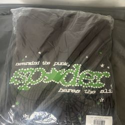 Sp5der grey punk v2 hoodie