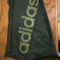 Woman's Olive Green Adidas Work Out Pants