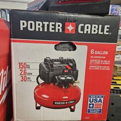 Porter-Cable
6 Gal. 150 PSI Portable Electric Pancake Air Compressor