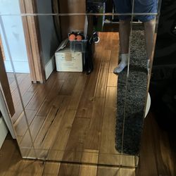 Vintage beveled mirror (24x36 inches)