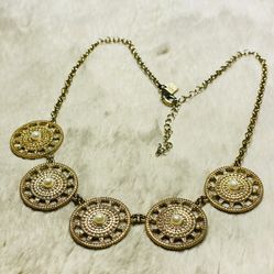 Vintage Gold Pearl Necklace