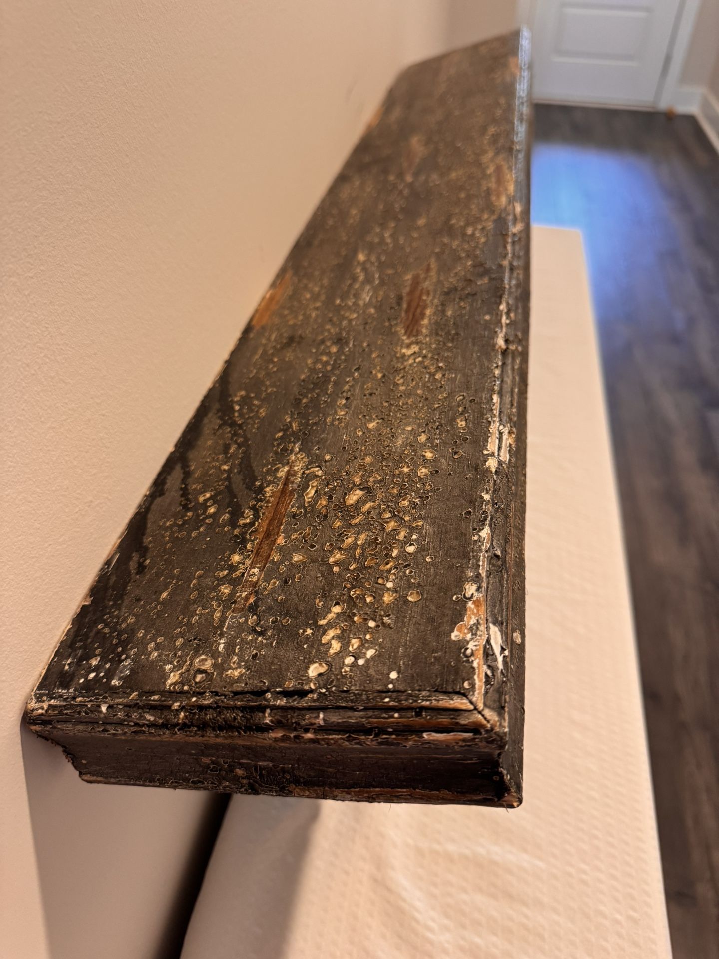 Rustic Faux Wood Floating Shelf