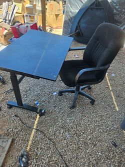 Desk and chair
