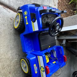 Paw patrol motorized car