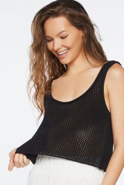 Forever 21 Sheer Crotchet Tank New With Tags