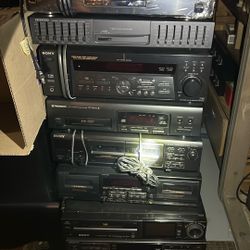 Sony Tape Recorder And Disc Players
