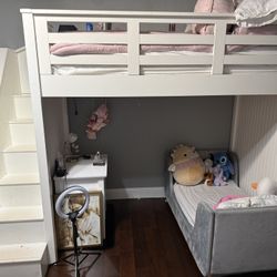 Pottery barn twin Catalina loft bed