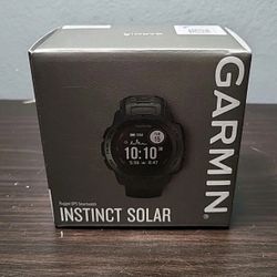 Garmin 010-02293-10 Instinct Solar GPS Smartwatch, Rugged, Graphite, Bluetooth