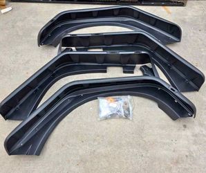 07-18 Jeep Wrangler JK Fender Flares Flametas Guarda Fangos Bengalas Guarda Barros