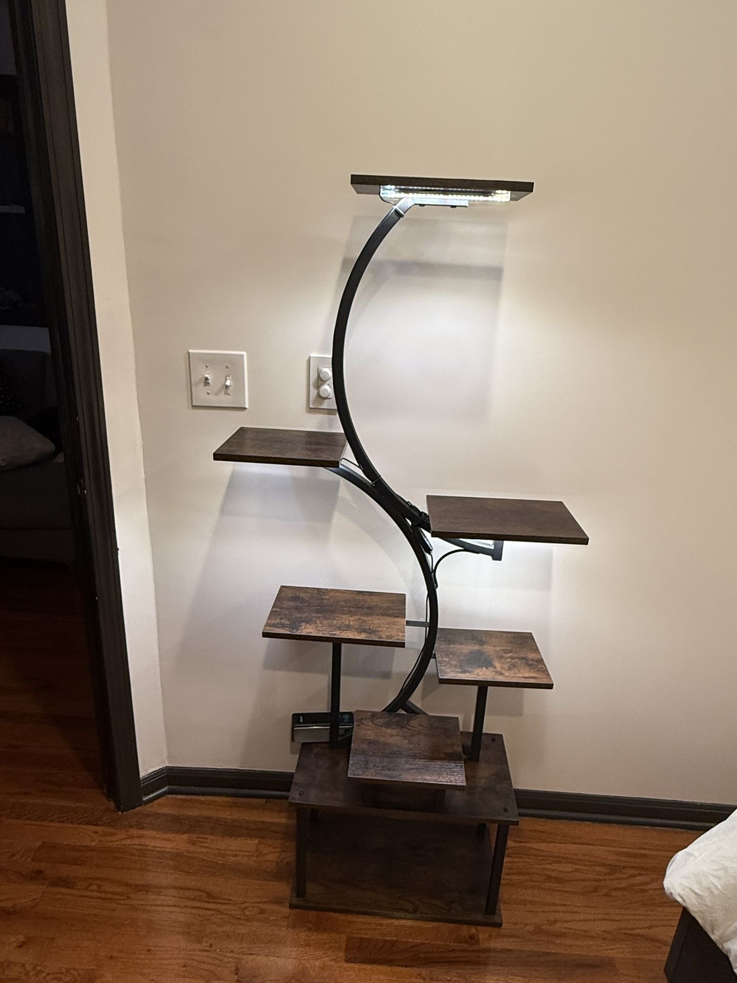 8-Tier Plant Stand with Grow Light (Like New)