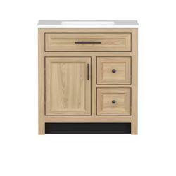 Haldone 31 in. Single Sink Sunlit Bath Vanity with White Cultured Marble Top (Assembled)