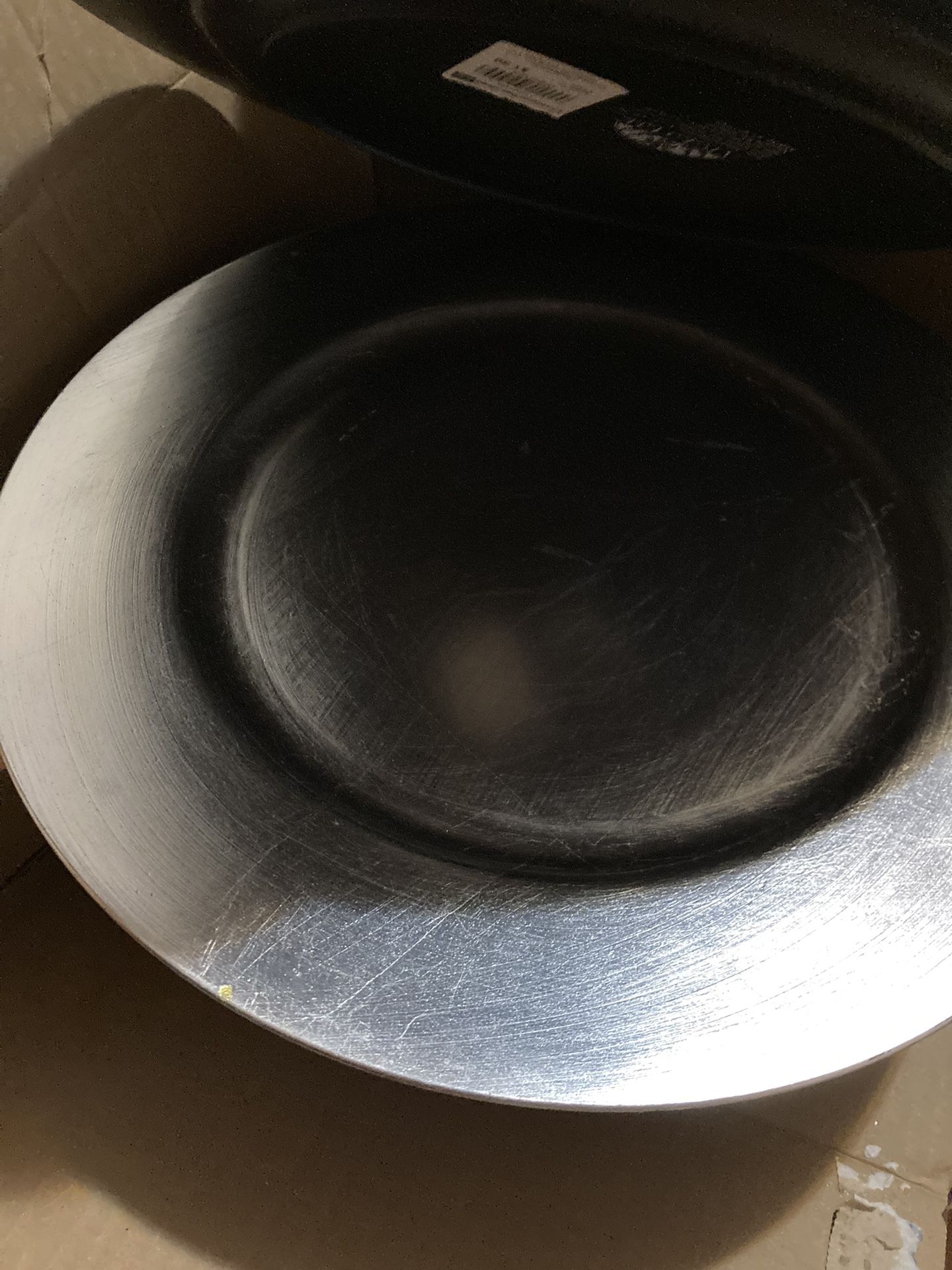 Charger Plates 25 For $10 Silver And Black