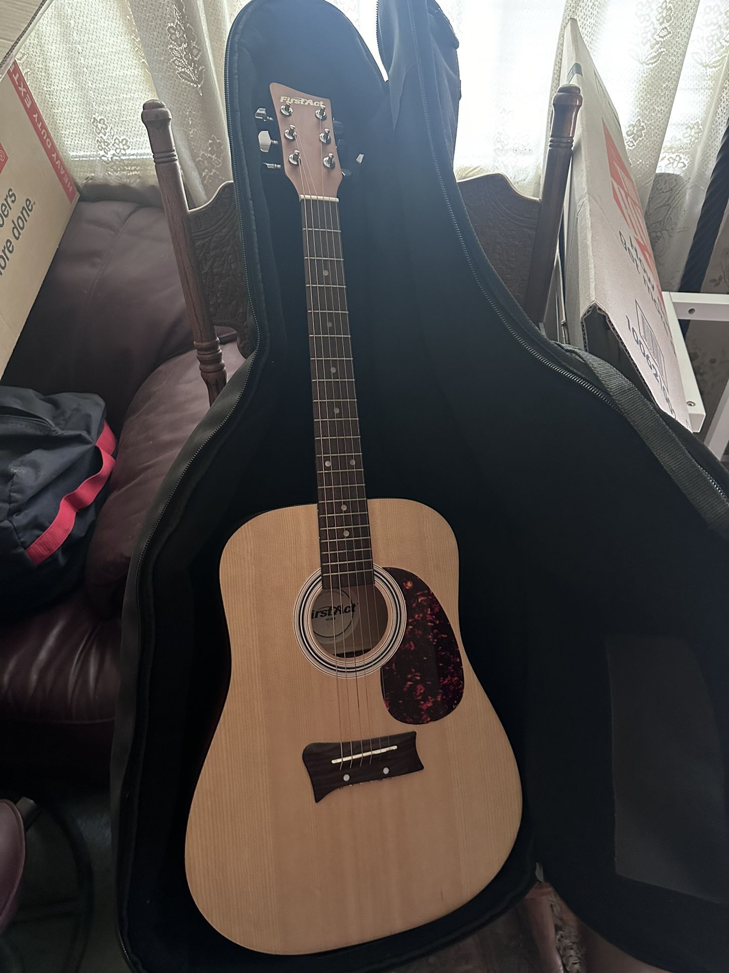 Guitar w/ Case, Strap, Picks 