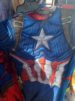 Captain America Costume - Kids Size 7-8