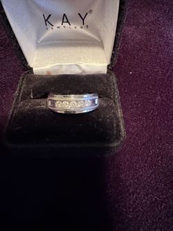 Men’s diamond ring, white gold