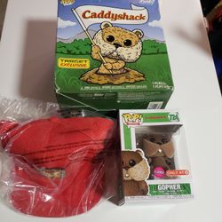 Funko Pop! Caddyshack Gopher & Red Bushwood Hat (Target Exclusive)