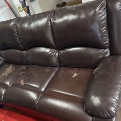 Free Couch 3 Seat And 2 Seat Both Recliners 