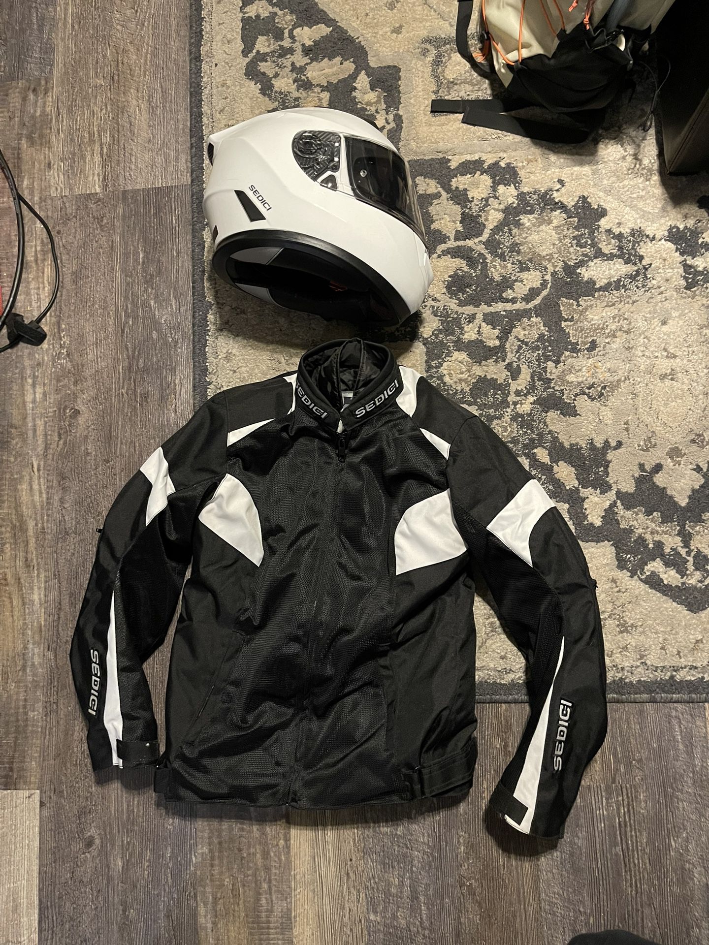 Motorcycle Helmet and Jacket