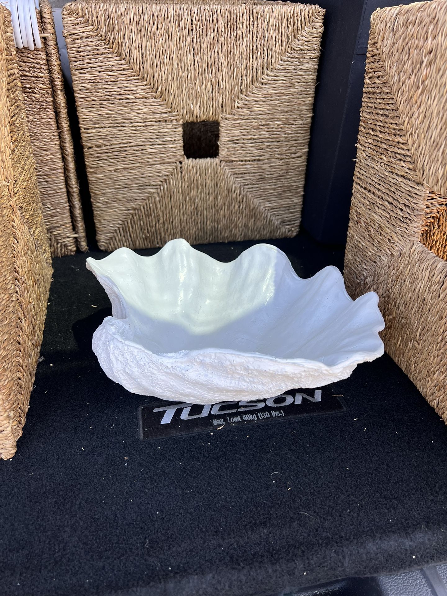 Plaster Coffee Table Shell Bowl