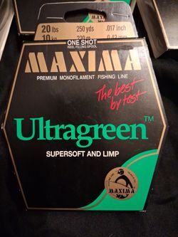 4 packages of MAXIMA premium fishing line