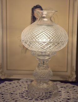 Vintage Waterford Hurricane Lamp