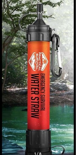 High-Capacity Emergency Water Straws