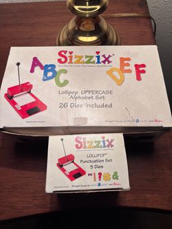 Sizzix Lollipop Uppercase Alphabet & Punctuation Die Sets