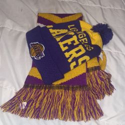 Foco brand Lakers Bennie and scarf one size fits all 