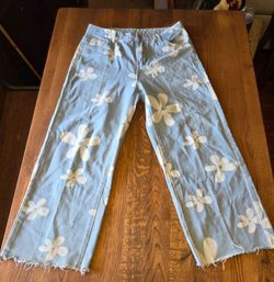 Shein Flower Jeans
