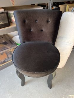 Black Velvet Chair