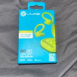 JLab Go Air Sport True Wireless Earbuds (yellow)