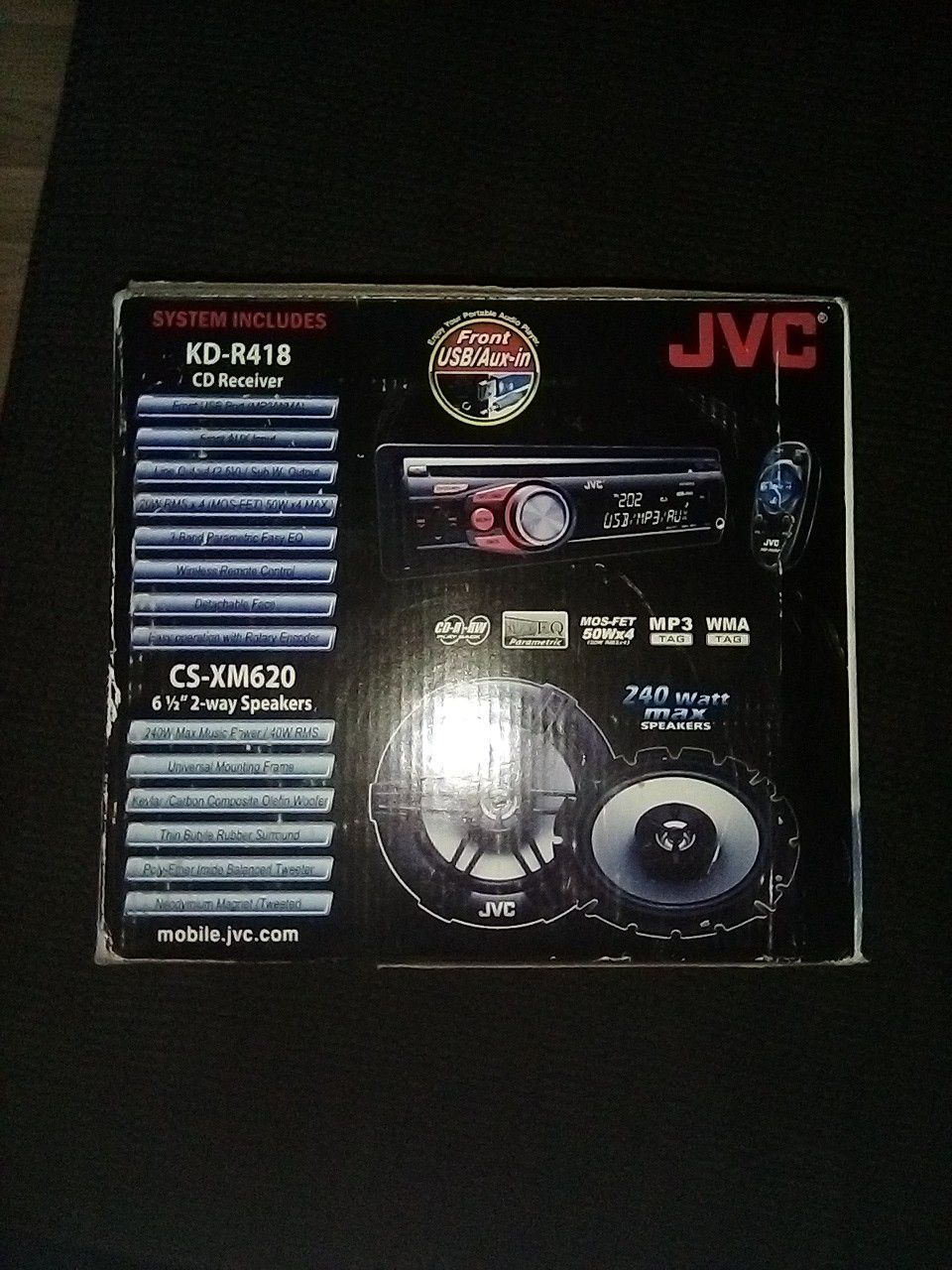 JVC KD-R418 CD RECEIVER
