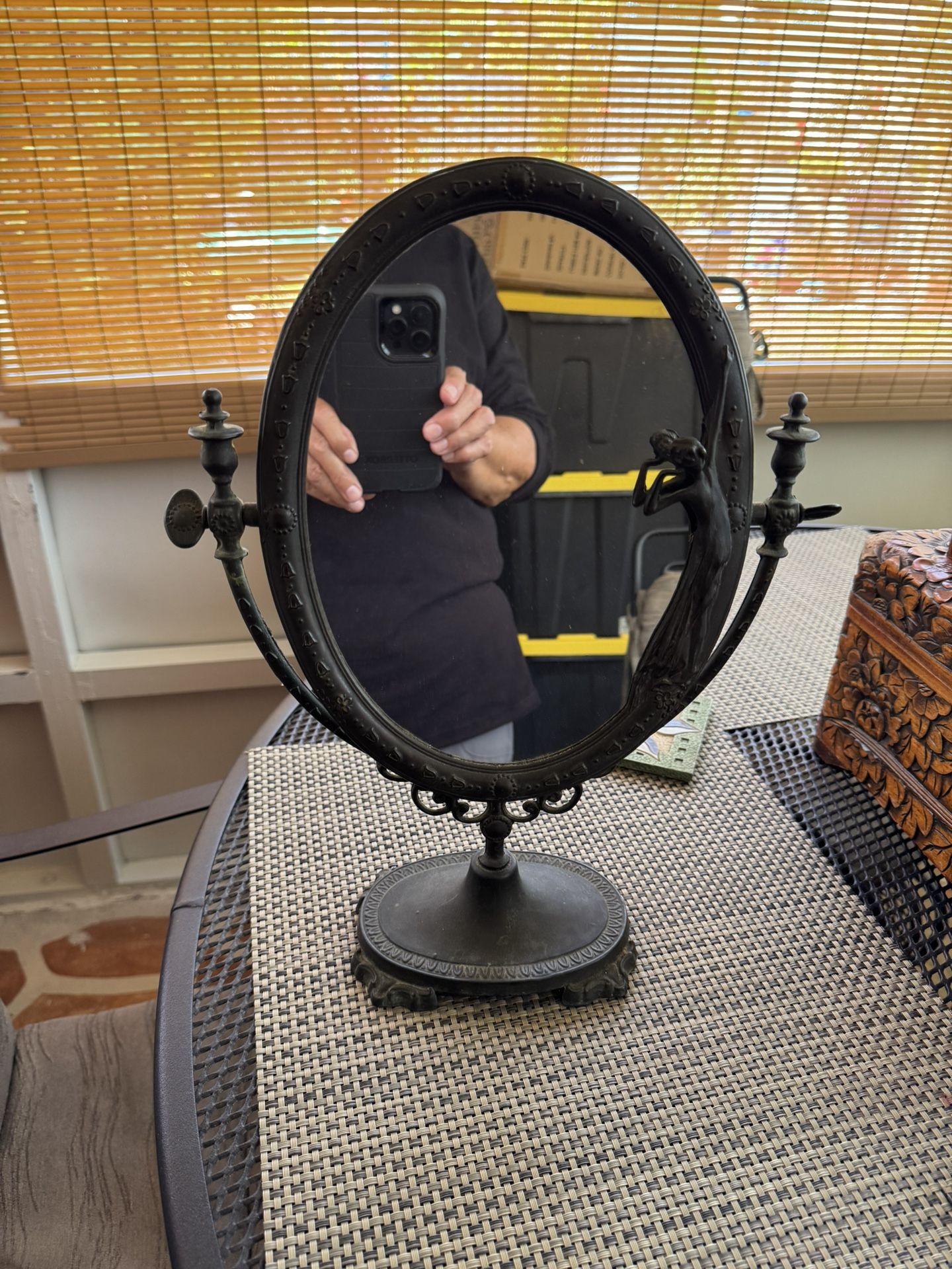 Antique Stand Mirror