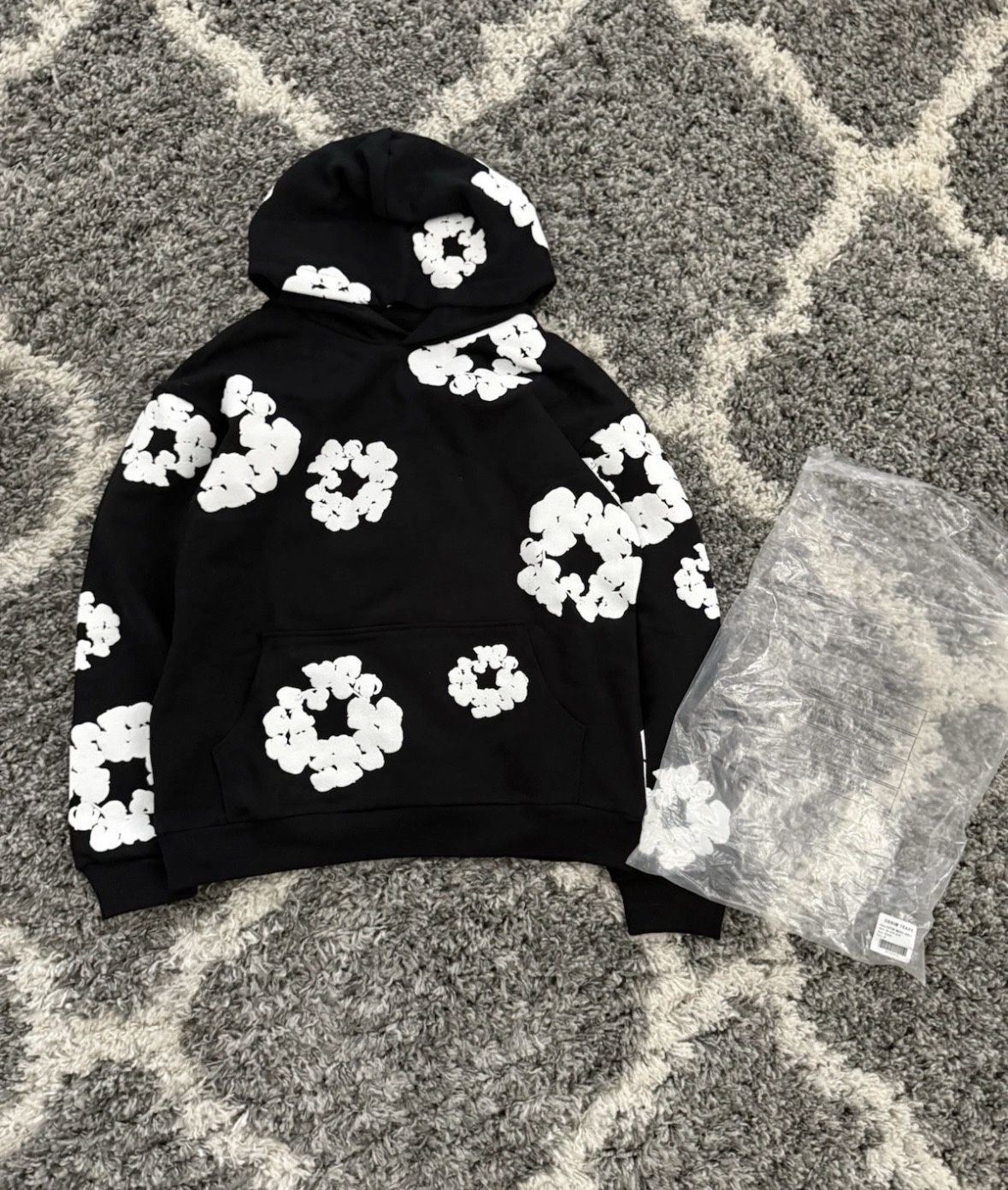 Denim Tears Black Hoodie Size M