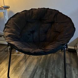 Oversized Plush Saucer Chair (Folding Moon Chair)
