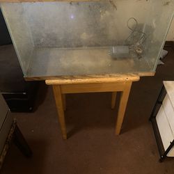 35 Gallon, Fish Tank And Table 