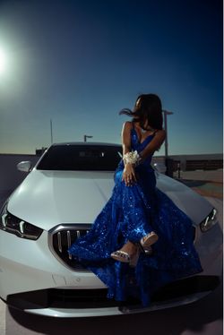 Blue Long Prom Dress – Size 4