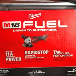 Milwaukee M18 Fuel Brushless Grinder New In Box