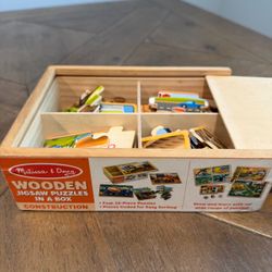 Melissa and doug wooden puzzle for  toddlers