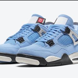 JORDAN 4”s RETRO UNIVERSITY BLUE